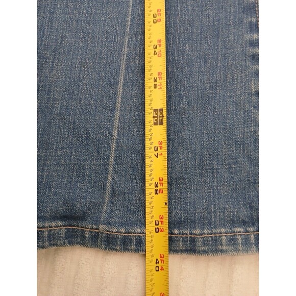 Gap Jeans Womens 8R Blue Flare Limited Edition Medium Wash Stretch Denim Hipster - Picture 7 of 16